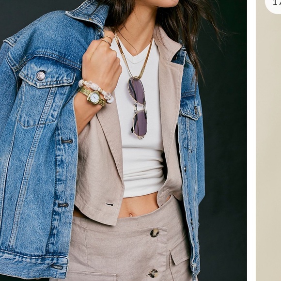 Free People Jolene Trucker Jacket - Picture 2 of 8